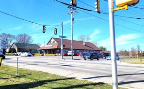 Main Street Diner is just across the street - perfect for a quick meal.