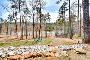 Backyard | Fire Pit (Wood Not Provided) | Creek Access