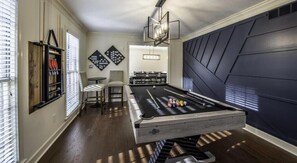 Game Room #1: Pool Table with Table Tennis Topper available as well!