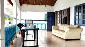 Large balcony perfect for relaxing and meals