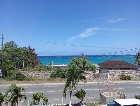 Ocean view right from the front door of the studio and the balcony