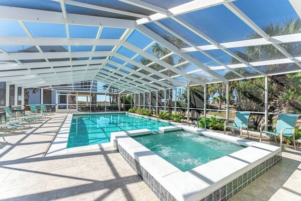 Screened Pool and Hot Tub
