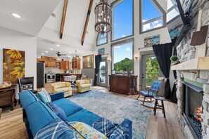 Lots of natural light in the living room