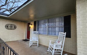Lovely front seating area