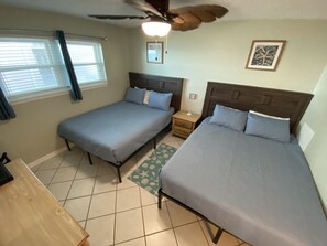 Queen beds in guest room