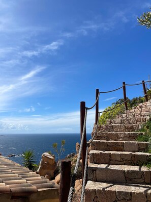 Blick von der Unterkunft