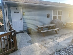 entrance and patio