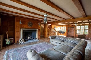 Entrance area with period fireplace