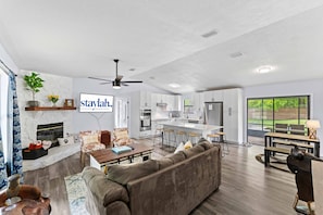 Large Open Living Areas for the Family