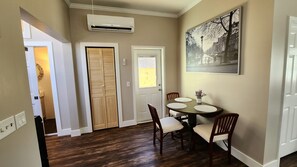 Dinning area, with door to private patio.