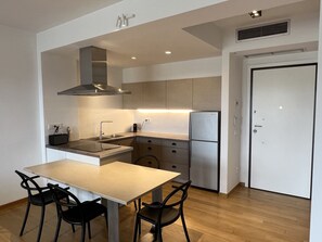 Dining and kitchen area