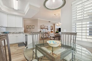 Luxury Kitchen with Eat-in Space Overlooking Living and Dining Areas