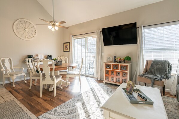 Living Room and Dining Area