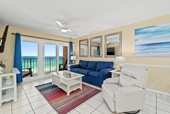 Living Area with Balcony