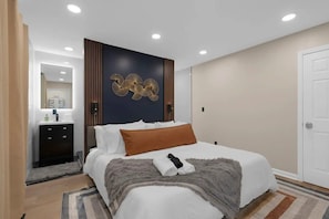 Downstairs King Bedroom with ensuite bathroom