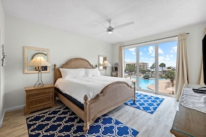 Primary Suite with King Size Bed and Balcony