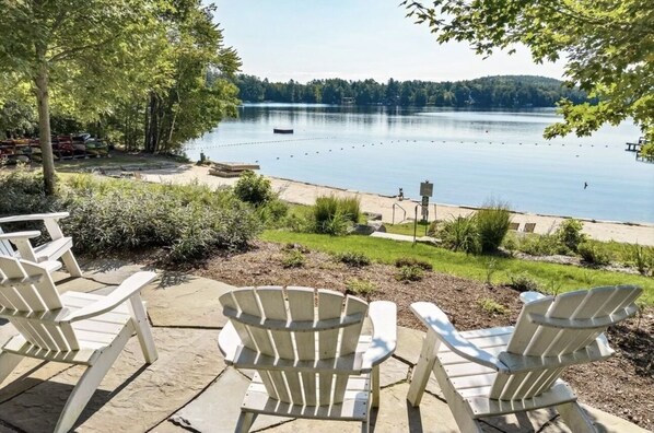 Winnipesaukee Beach Colony Club (3 doors down) 350 feet from house - 1 min walk.