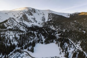 Mountains surrounding St. Mary's Glacier