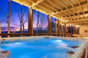 Soak in views while relaxing in the hot tub!