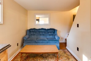 Sleeper Sofa | Central Heating | Window A/C Unit | 1st Floor