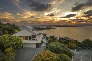 Aerial view of Aqua Vista looking West