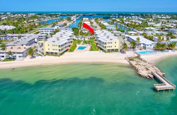 You are here! With ocean views and beach access. 