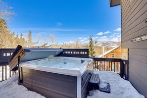 Balcony | 2nd Floor | Private Hot Tub | Mountain Views