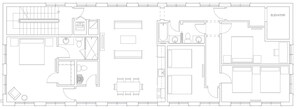 Floor plan of the Louis xiv Suite