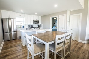 Dining area and kitchen