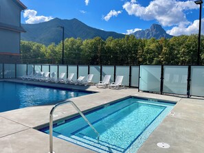 Large, Heated Pool and Hot tub. Open year round. 