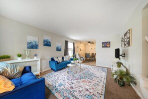 Plenty of space and comfort in the front room.