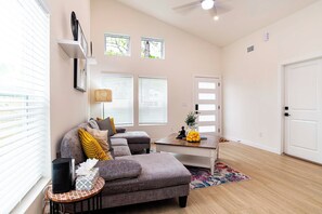 Living Area and Entry Door
