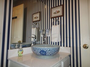 Half Bath with Beautiful Sink