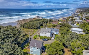 Aerial View with ocean