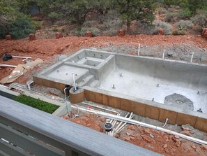 Pool constructino progress...