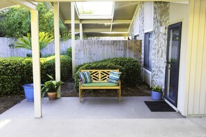 Sit and enjoy the relaxing feel of our porch and covered Carport. 