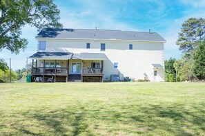 Spacious deck to enjoy the summer weather or to do summer cookout.