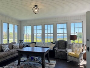 Sun Porch, with stunning ocean views!