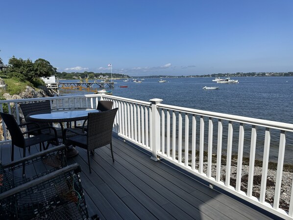 Back Deck, where the ocean hugs you as you relax--