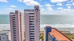 The iconic Palms Resort with art deco design is located in the heart of Myrtle Beach!