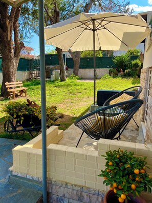 Our beautiful veranda in the garden