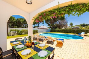 Sheltered terrace area