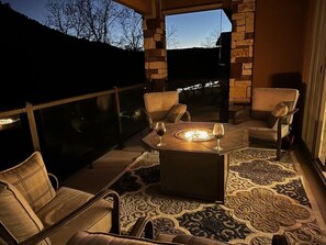Sit by the fire pit with your favorite beverage for a relaxing evening!