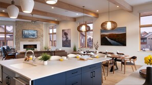 Kitchen to Great room view