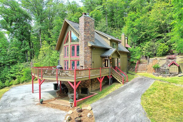 Secluded house on 2.2 acres.  