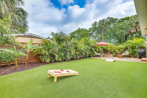 Tampa Vacation Rental | 3BR | 2BA | 1,646 Sq Ft | Small Step for Entry