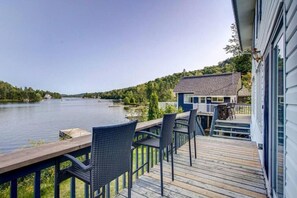 Balcon directement face au lac