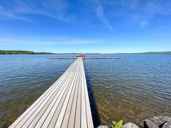 Pier in front of the property. Enjoy fishing,  kayaking or canoeing.