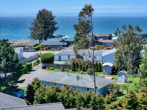 Drone shot from back of house