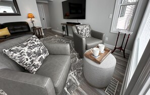 The perfect location for coffee or a glass of wine when it's a bit chilly out!